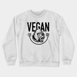 Vintage Vegan Gym Gorilla Crewneck Sweatshirt